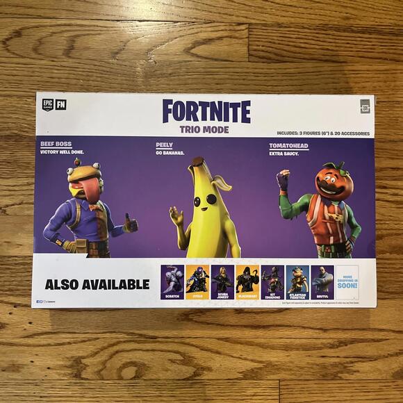 Fortnite Legendary Series Trio Mode Peely, Tomatohead & Beef Boss 6 Inch New - Picture 4 of 8